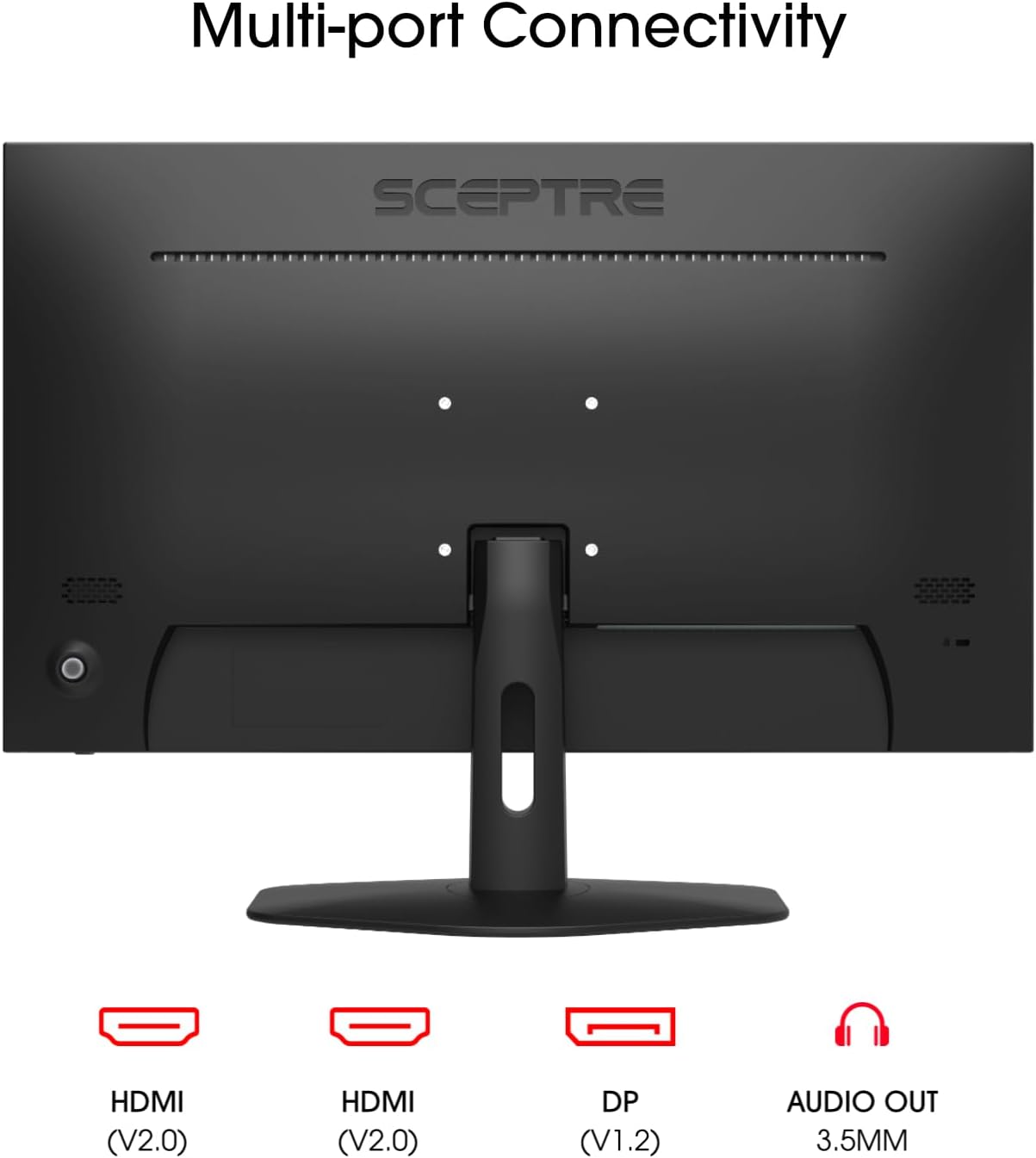 27" Gaming Monitor 100Hz 1ms DisplayPort HDMI x2 100% sRGB AMD FreeSync Build-in Speakers Eye Care Frameless Machine Black