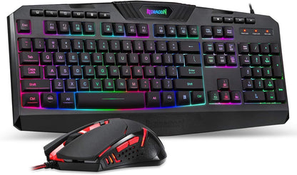 RGB Backlit Gaming Keyboard + Programmable Backlit Gaming Mouse